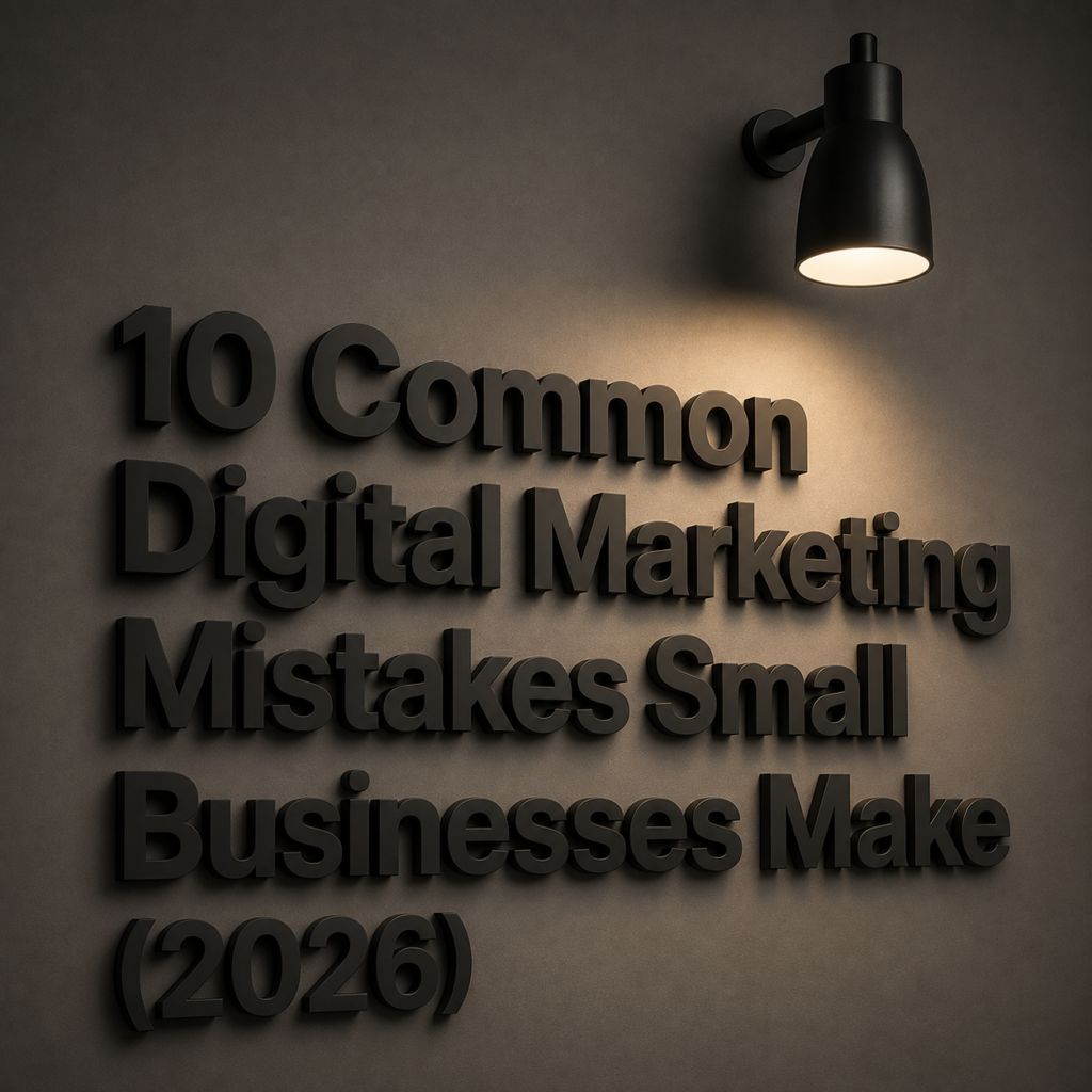 10 Common Digital Marketing Mistakes Small Businesses Make (2026)